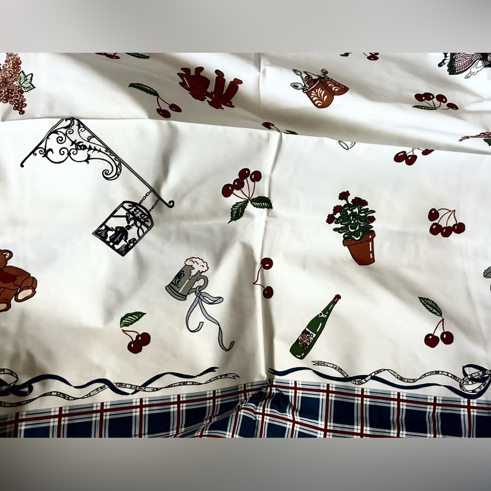 Vintage Beauville’ French Tablecloth Four Seasons QUATRE SAISONS holidays - Picture 6 of 10